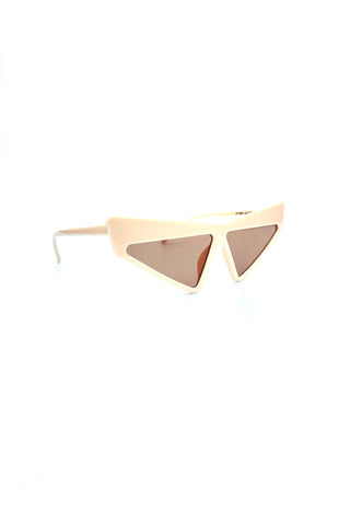 Glam Sunglasses In Cream - West Carolina
