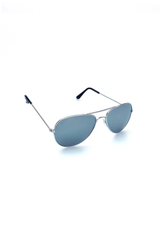Aviator Sunglasses in Chrome - West Carolina