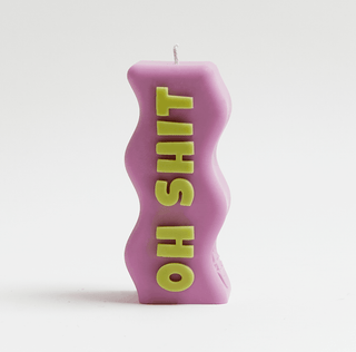 "Oh Shit" Candle in Lilac & Green - West Carolina