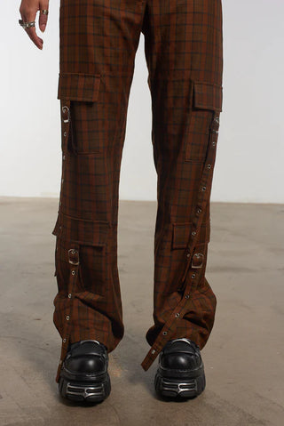 Blake Check Flare Trousers