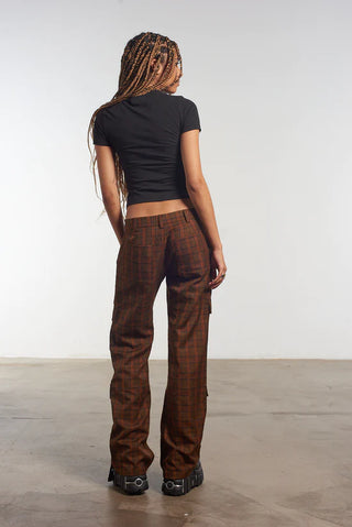 Blake Check Flare Trousers