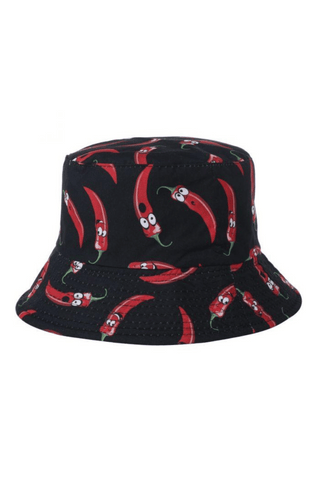 Chili Print Bucket Hat