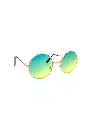 John Lennon Sunglasses in Green and Yellow - West Carolina